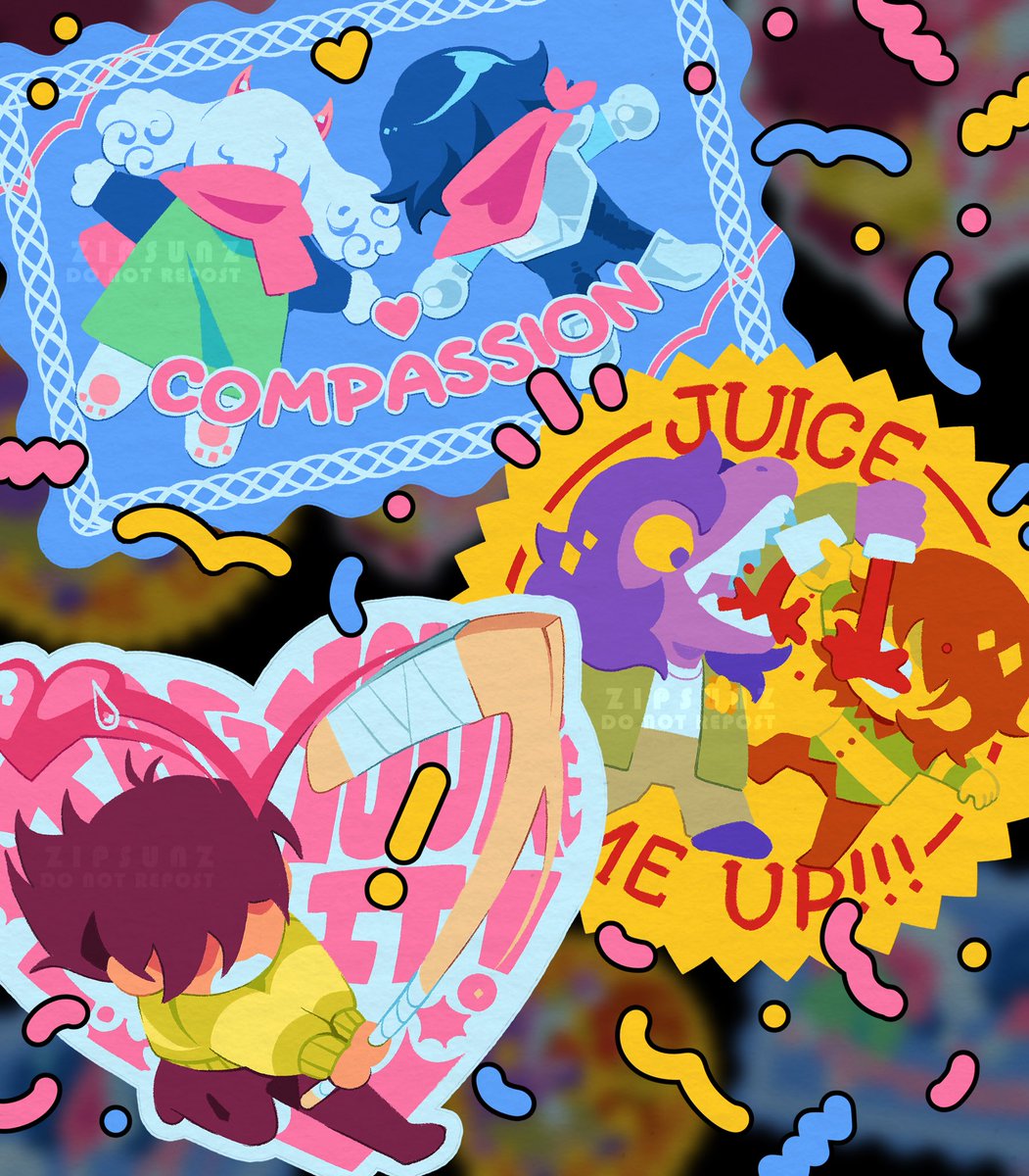 some sticker designs for the shop !!! 🎉

#deltarune #deltarunespoilers
