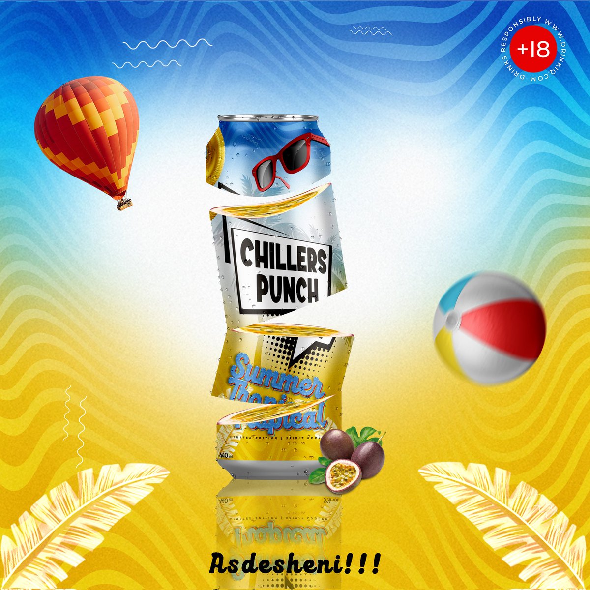Summer Tropical x Summer Tropical Zero Alc.
<a href="/ChillersPunch/">Chillers Punch</a> <a href="/podcastwithmacg/">Podcast and Chill Network</a> #asdesheni #chillerspunchlimitededition #advertposter #productdesign #packagedesign #fyp #followme #followart #chillerspunch #chillerspunchspiritcooler #chillerspunch #spiritcooler #productdesign