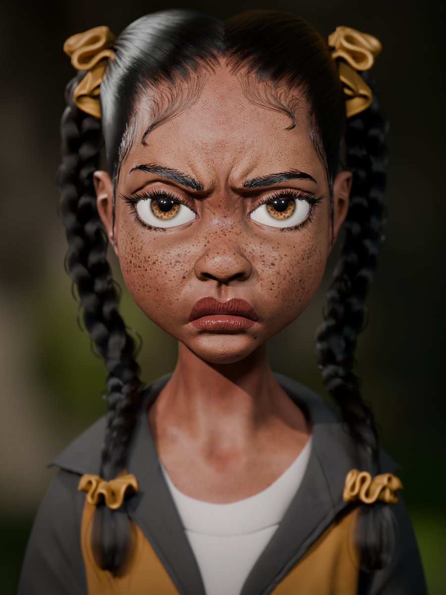 StephenAraga's tweet photo. Small Frame, Big Energy!!, A 3d character sculpt i worked on to practice skin texturing and Hair grooming
#3dart #3danimations #Blender #Zbrush #substancepainter #characterdesign https://t.co/VMIwkILwa9