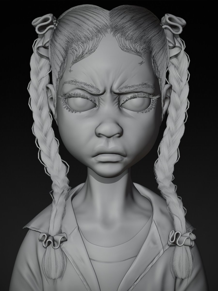 StephenAraga's tweet photo. Small Frame, Big Energy!!, A 3d character sculpt i worked on to practice skin texturing and Hair grooming
#3dart #3danimations #Blender #Zbrush #substancepainter #characterdesign https://t.co/VMIwkILwa9
