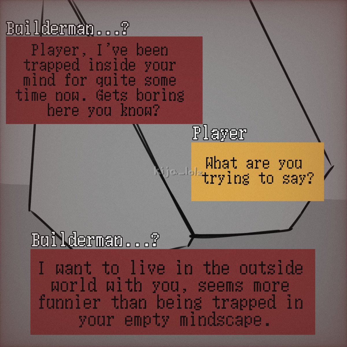 kijalolz's tweet photo. || A deal || Blocktales comic || 2).
(All parts on my tiktok) #BlockTales #blocktaleshatred #buildermanxplayer https://t.co/1XrirqDke9