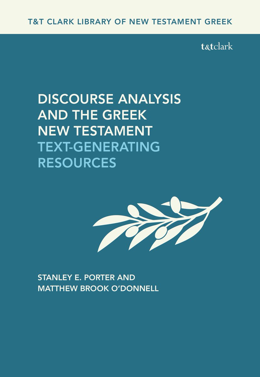 tandtclark's tweet image. 🚨New paperback alert🚨
'Discourse Analysis and the Greek New Testament' is out now!
Introduces basic concepts of Systemic Functional Linguistics and examines how it applies to the study of New Testament Greek.
Get your copy: bit.ly/3GdVMmv