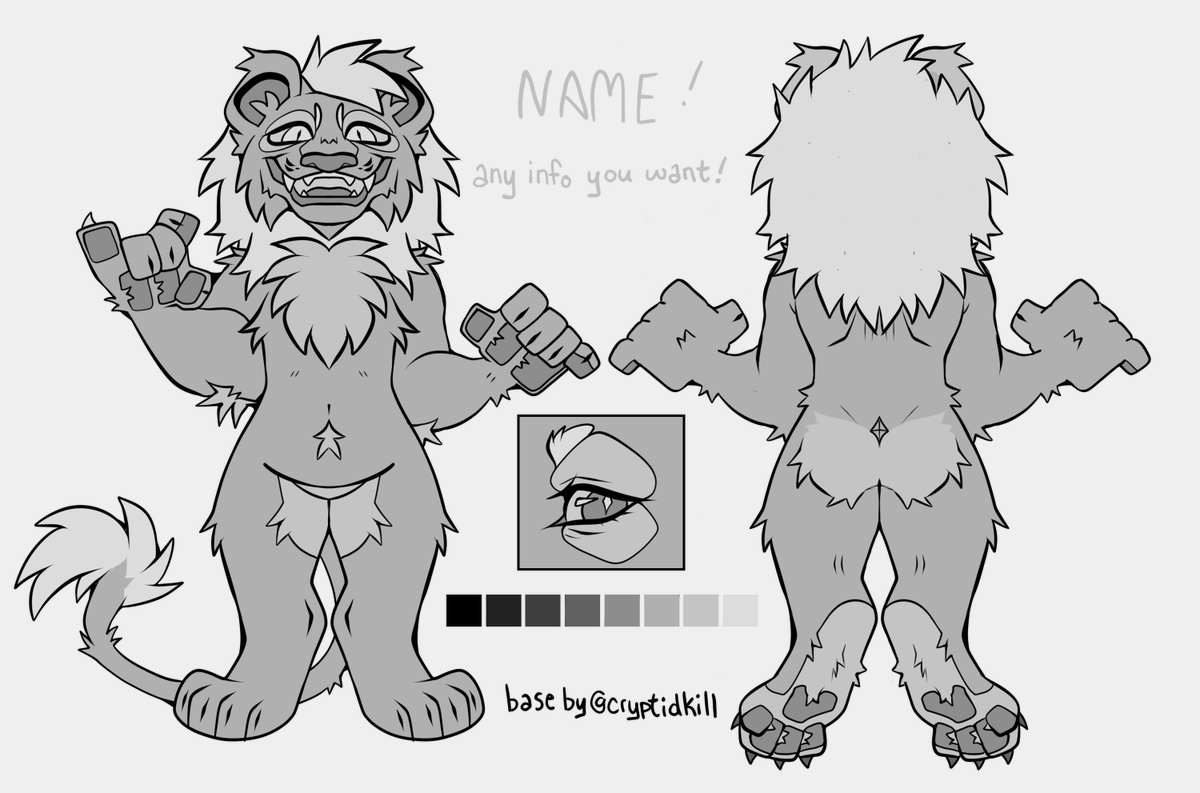 free lion base 🦁comes w/ lioness ver! 🔗below