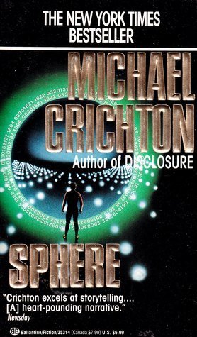 Next book selected! Going back to my favorite author, Michael Crichton's Sphere! 17th book of the year!