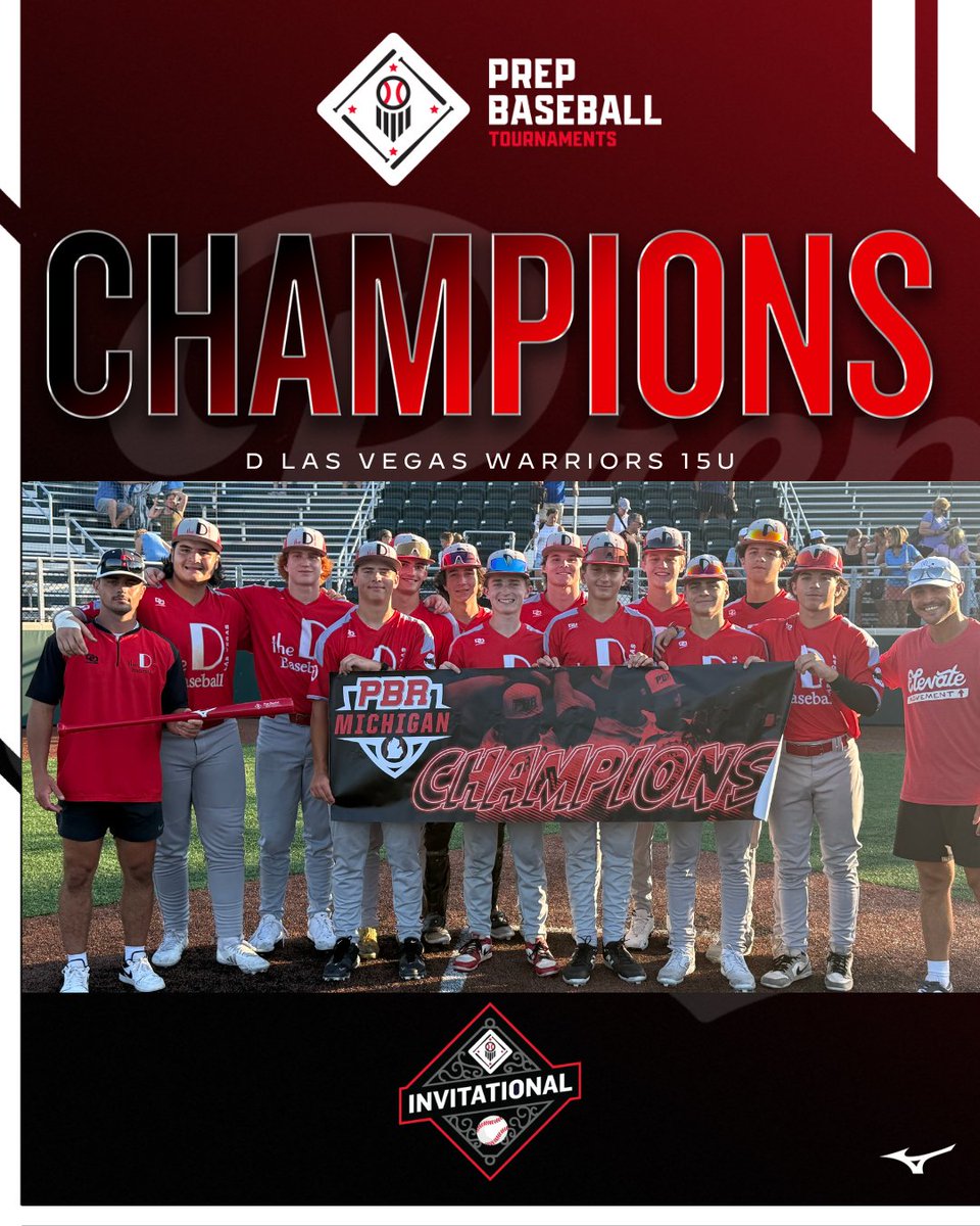 Prep Baseball Michigan (@prepbaseballmi) on Twitter photo ๐ฅTOURNAMENT CHAMPIONS ๐ฅ
D Las Vegas Warriors 15U | <a href="/Warriors2728/">D Las Vegas Warriors 2027/2028</a>
Championship Game MVP - Brady Lindstrom
๐ PBT Great Lakes Invite๐
โพ๏ธ 15U Champions
๐
6/26-6/29
๐ Detroit, MI
<a href="/PBRTournaments/">Prep Baseball Tournaments</a> | <a href="/pbtscouting/">Prep Baseball Scouting</a> | <a href="/PrepBaseMIScout/">Prep Baseball Michigan Scouting Coverage</a> ๐ฅTOURNAMENT CHAMPIONS ๐ฅ
D Las Vegas Warriors 15U | <a href="/Warriors2728/">D Las Vegas Warriors 2027/2028</a>
Championship Game MVP - Brady Lindstrom
๐ PBT Great Lakes Invite๐
โพ๏ธ 15U Champions
๐
6/26-6/29
๐ Detroit, MI
<a href="/PBRTournaments/">Prep Baseball Tournaments</a> | <a href="/pbtscouting/">Prep Baseball Scouting</a> | <a href="/PrepBaseMIScout/">Prep Baseball Michigan Scouting Coverage</a>