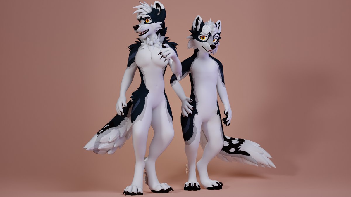 Melon1te's tweet image. A X Doggo and Pupper HD for Harisen!
Base by Tosca
#render #vrchatfurry