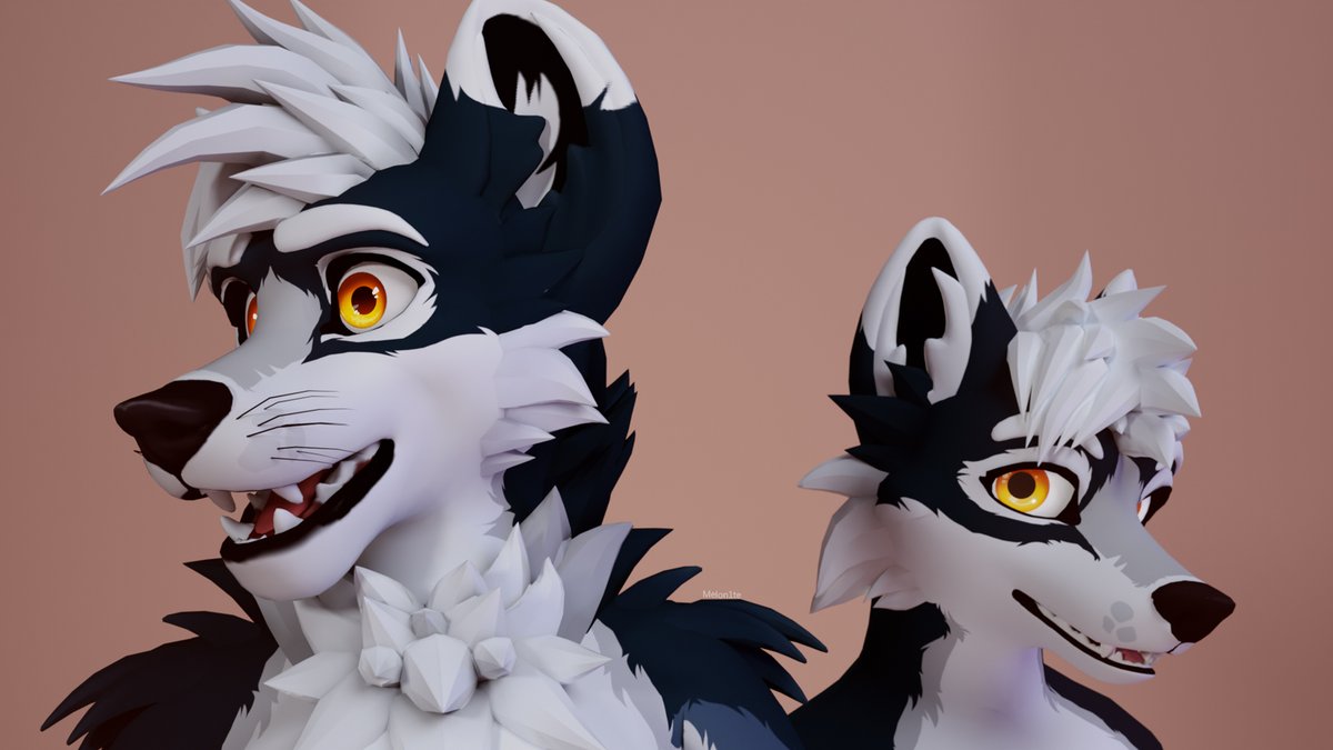 Melon1te's tweet image. A X Doggo and Pupper HD for Harisen!
Base by Tosca
#render #vrchatfurry