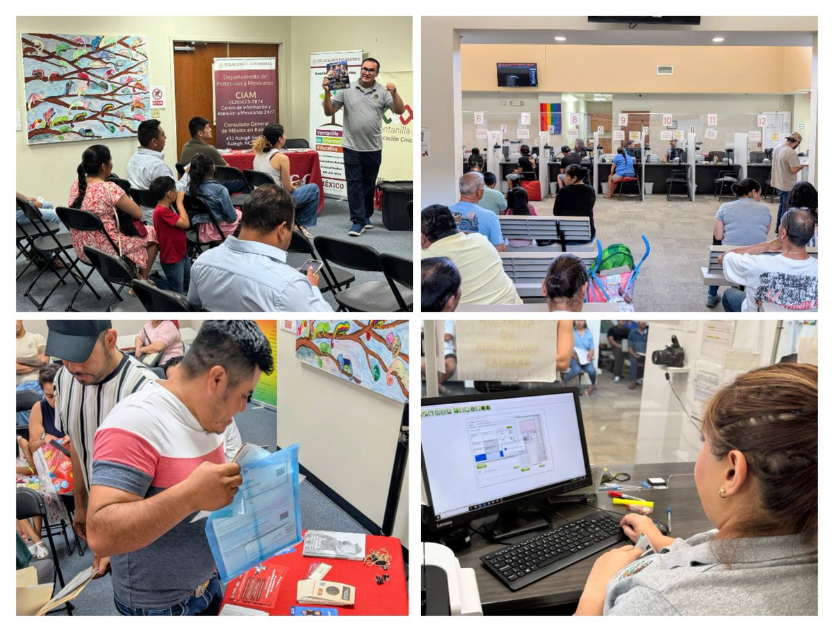 Consulmex Raleigh (@consulmexrlm) on Twitter photo Cerrando junio por partida doble con #JornadaDominical en Raleigh CN y #ConsuladoMóvil en Walhalla CS
<a href="/SRE_mx/">Relaciones Exteriores</a>
<a href="/EmbamexEUA/">Embassy of Mexico in the U.S.</a>
<a href="/IME_SRE/">IMME</a> Cerrando junio por partida doble con #JornadaDominical en Raleigh CN y #ConsuladoMóvil en Walhalla CS
<a href="/SRE_mx/">Relaciones Exteriores</a>
<a href="/EmbamexEUA/">Embassy of Mexico in the U.S.</a>
<a href="/IME_SRE/">IMME</a>