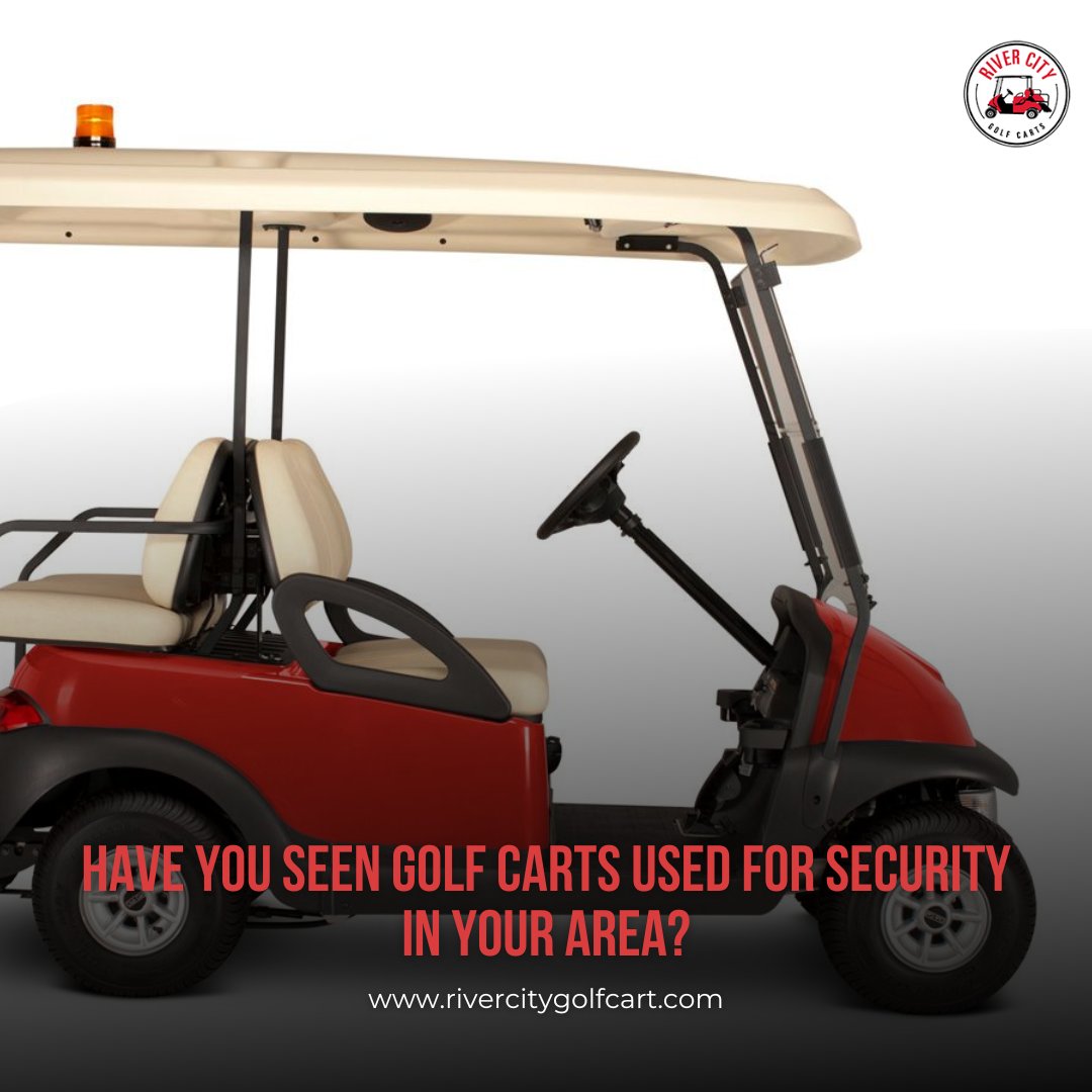 CartsRiver's tweet photo. Did you know golf carts are often used in neighborhood watch programs? 🏡 They help patrol streets quietly and efficiently, ensuring safety in the community.

Have you seen golf carts used for security in your area?

#NeighborhoodSafety #GolfCartUses #CommunitySupport https://t.co/L3Z3Vqyp7S