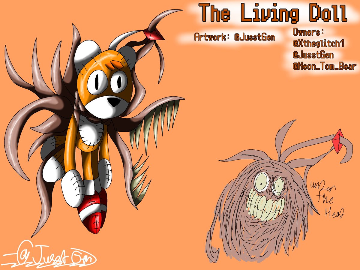 Me, Neon, and Glitch have worked on an exe project that we have all decided to scrap.
The project was called: Metal Parasite
We scrapped it because we each forgot about it for 6 months (don't you fucking dare).
#exeoc #sonicexe
This is my work i did for the project: