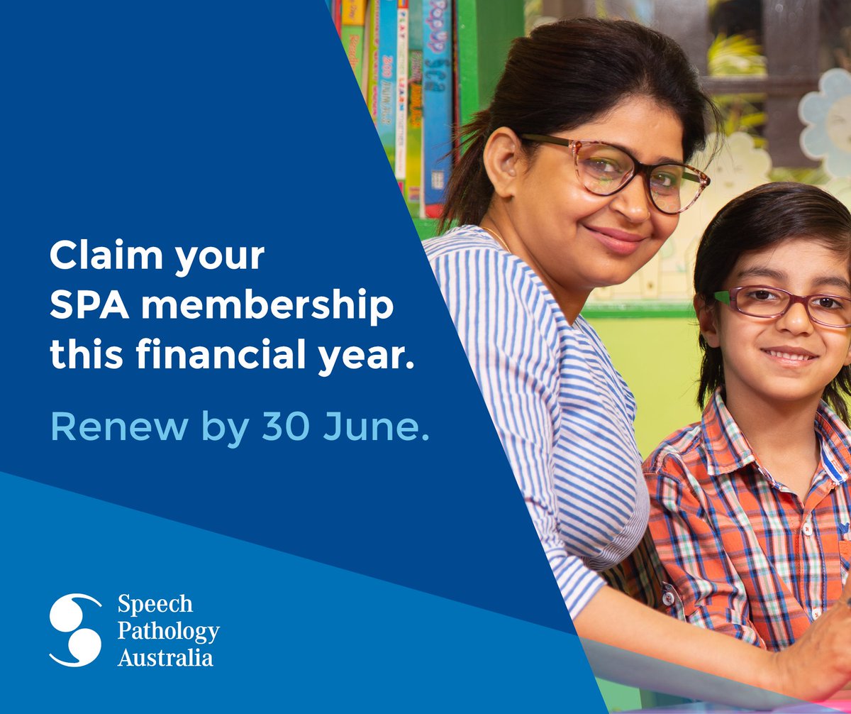 SpeechPathAus's tweet image. Renew Your Membership Today
Maximize your tax benefit and ensure continued access to professional support, resources, and recognition. If you're paying in instalments, renew today to keep your payment plan active.
bit.ly/4kDLTNE
#SPAMembership #SpeechPathology