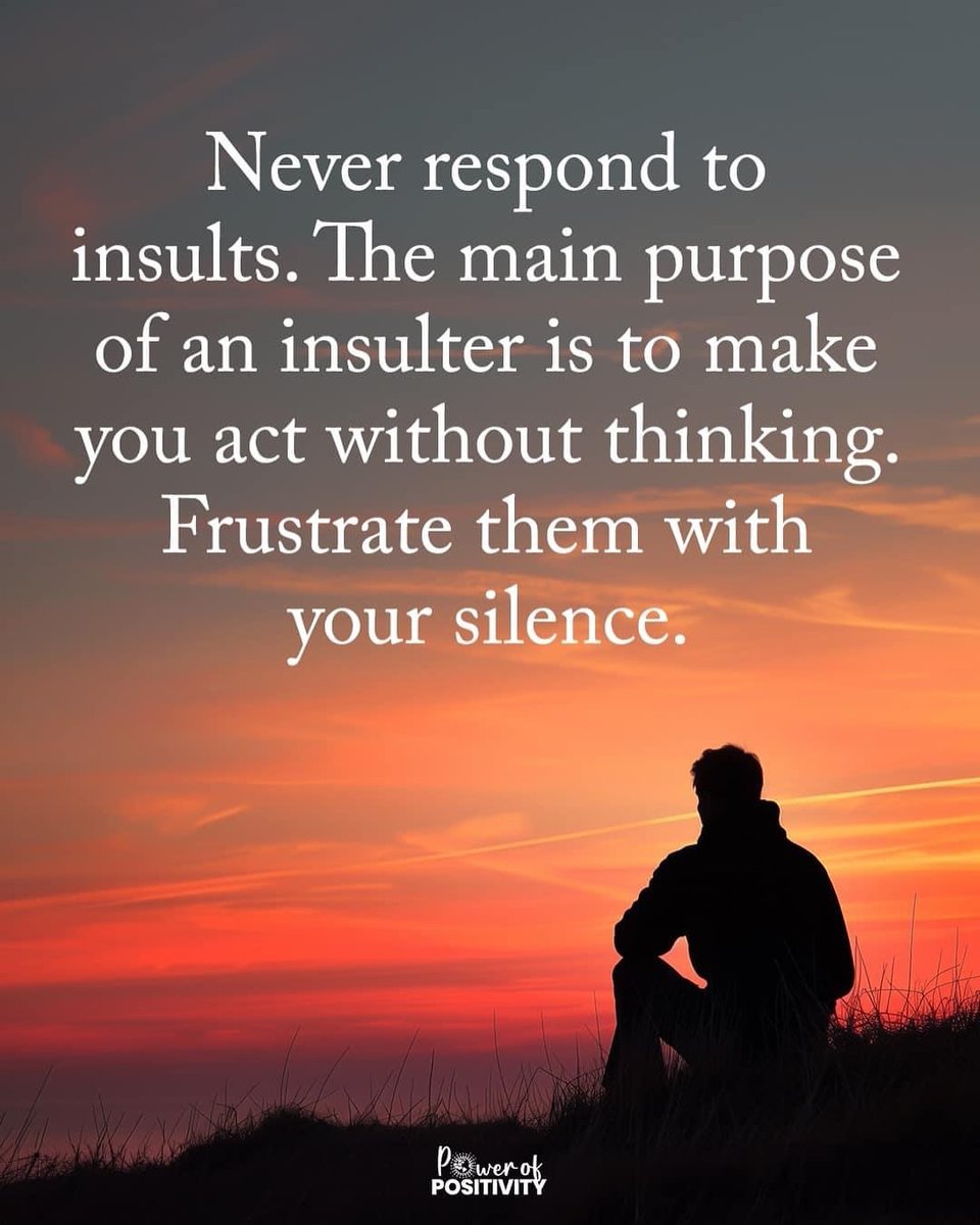 Never respond to insults... 🤫💖