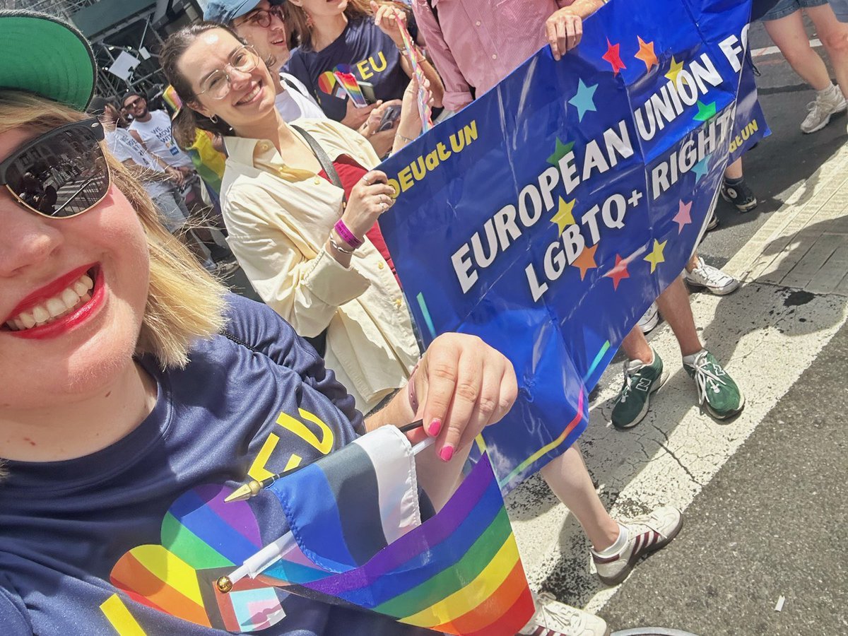 Estonia in UN | #StandWithUkraine 🇺🇦 (@estoniaun) on Twitter photo 🌈 Estonia stands proudly with the LGBTQIA+ community. Equality, dignity, and human rights are for everyone - no exceptions.
<a href="/EstoniaUN/">Estonia in UN | #StandWithUkraine 🇺🇦</a> joined <a href="/EUatUN/">🇪🇺EU at UN-NY</a> for <a href="/NYCPride/">New York City Pride</a> 🇪🇪🇪🇺🫶🏳️🌈🏳️⚧️
#HumanRights #NYCPride2025 🌈 Estonia stands proudly with the LGBTQIA+ community. Equality, dignity, and human rights are for everyone - no exceptions.
<a href="/EstoniaUN/">Estonia in UN | #StandWithUkraine 🇺🇦</a> joined <a href="/EUatUN/">🇪🇺EU at UN-NY</a> for <a href="/NYCPride/">New York City Pride</a> 🇪🇪🇪🇺🫶🏳️🌈🏳️⚧️
#HumanRights #NYCPride2025