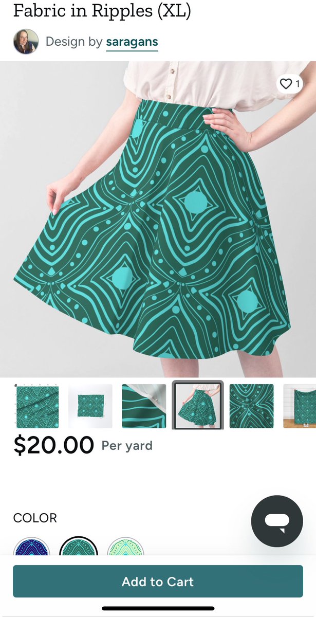 gardentiger's tweet image. #patterns #patterndesign #surfacepatterndesign skirt mockup on Spoonflower spoonflower.com/en/fabric/1789…