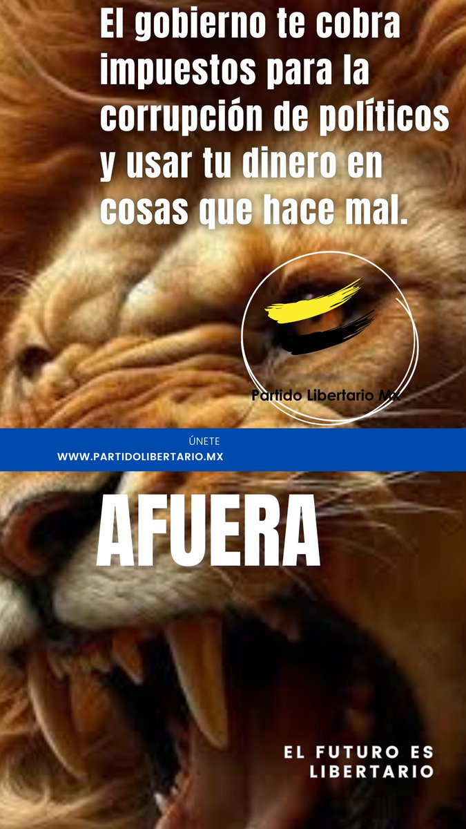 PLibertarioMx's tweet photo. Es hora de empezar a tomar medidas serias. 

Y desmantelar lo que hay:
- Eliminar subsidios a partidos políticos. 

- Recorte de gasto público, privatización de PEMEX y CFE, desregulación de sectores monopolizados por el Estado. 

- Desregulación y respeto a la defensa personal.

- Reducción de impuestos consecuente a la rebaja del sector público y del Estado. 

No es un sueño,  podemos hacerlo realidad.

Afíliate al PLMx: https://t.co/I1NyOmFcbj