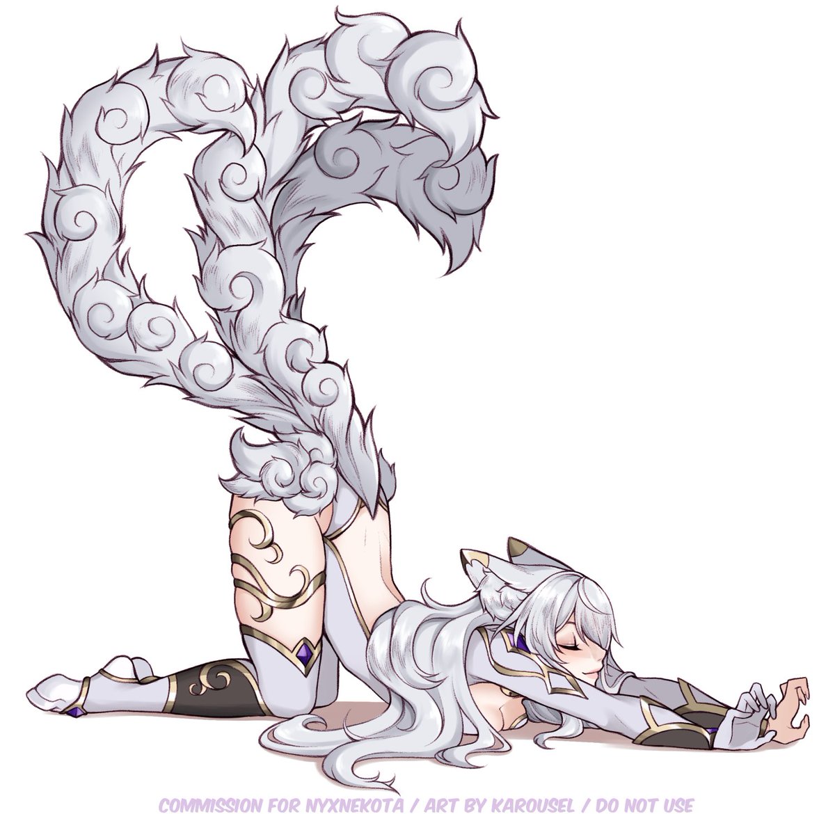 Cloud cat stretch! 🐱☁️
#NyxNyart