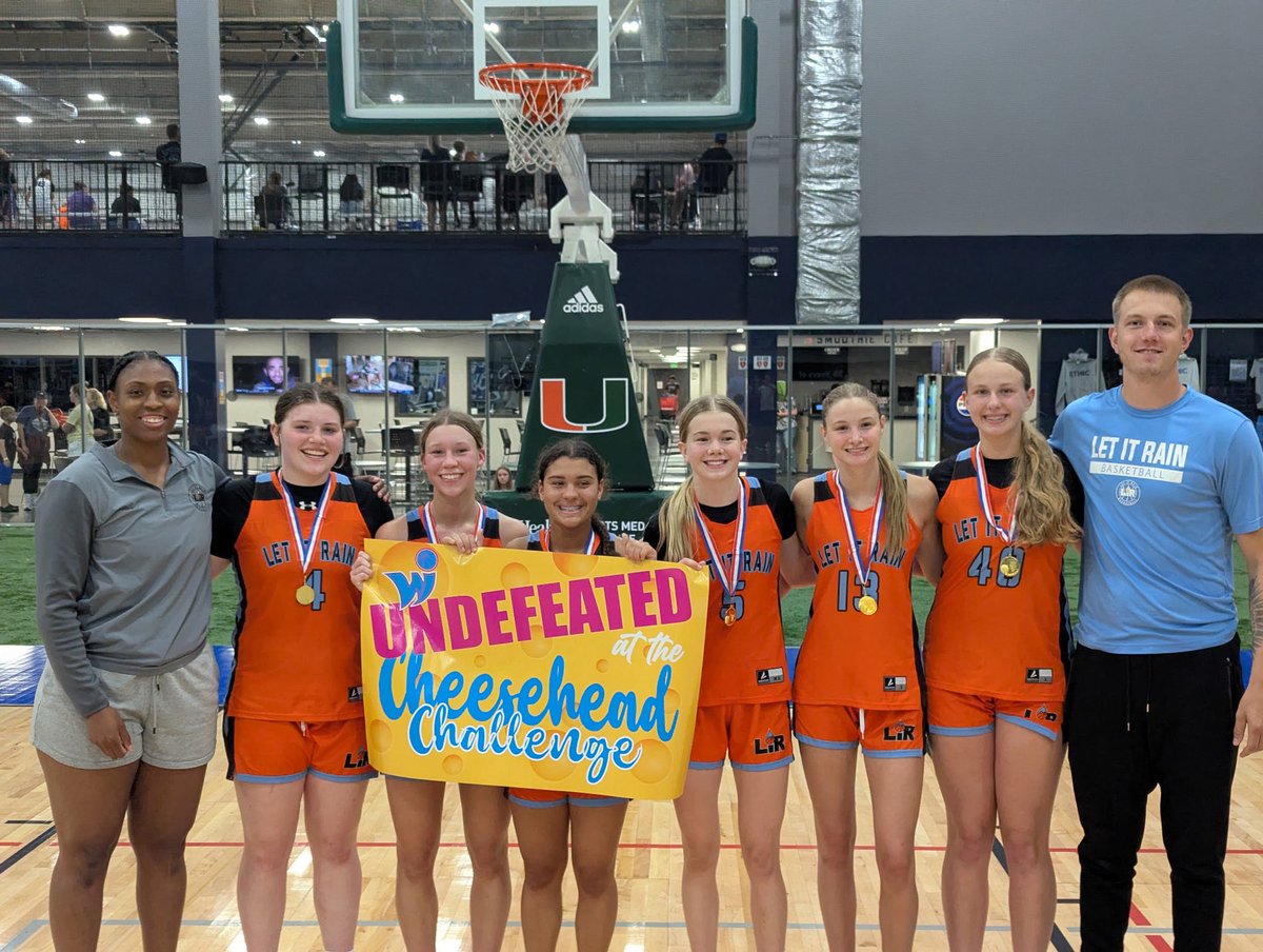 MHS Girls Basketball (@mhs_gbball) on Twitter photo With 4 Milton varsity players.
Let It Rain 16u Black went 4-0 to win the Open Gold pool at the Cheesehead Challenge in Waukesha this weekend. <a href="/KojoAlli/">Allison Kojo</a> <a href="/KButtchen/">Kylee Buttchen</a> <a href="/MorganSuehring/">Morgan Suehring</a> Sydney Grady With 4 Milton varsity players.
Let It Rain 16u Black went 4-0 to win the Open Gold pool at the Cheesehead Challenge in Waukesha this weekend. <a href="/KojoAlli/">Allison Kojo</a> <a href="/KButtchen/">Kylee Buttchen</a> <a href="/MorganSuehring/">Morgan Suehring</a> Sydney Grady