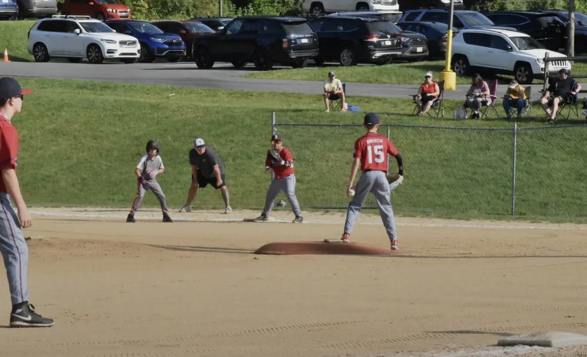 “If you hear any noise it’s just me and the boys boppin’.”

Good win this morning with the boy on the bump.  #travelball #3up3down
