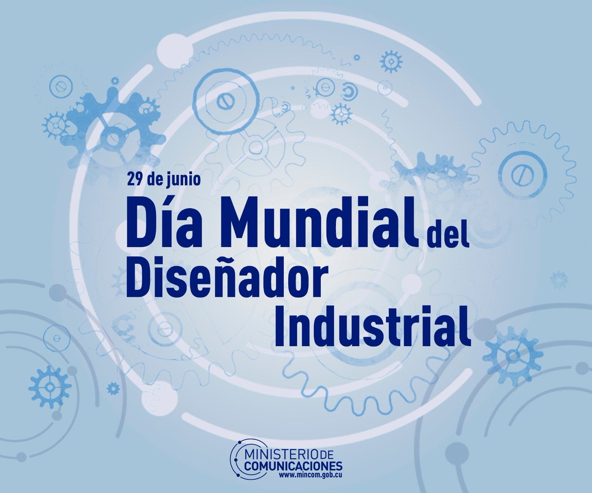 ¡Para los diseñadores industriales de #Cuba, en especial a los que laboran en el sistema <a href="/MINCOMCuba/">Ministerio de Comunicaciones Cuba</a> nuestra felicitación y reconocimiento en su día mundial, por cuanto aportan al desarrollo de la nación!  #CubaPorLaTransformaciónDigital 🇨🇺
