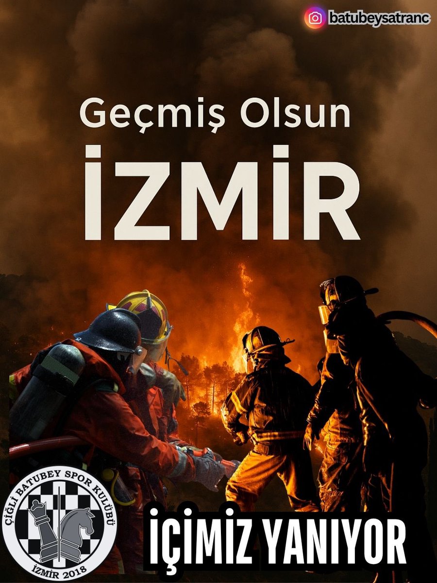 🔥 Geçmiş Olsun İzmir 🔥

♟️Batubey Satranç Kulübü olarak, bu felaketten etkilenen tüm canlılara ve vatandaşlarımıza geçmiş olsun dileklerimizi iletiyoruz.

🌲 Doğayı korumak, geleceği korumaktır.

#GeçmişOlsunİzmir #BatubeySatranç #YeşilVatan #ToplumsalSorumluluk #DoğayaSahipÇık
