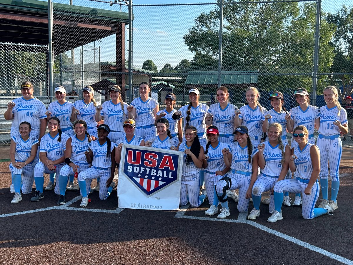 Major S/O to AR Prime 18 Gold for going 6-0 to win the Spa City Blast Showcase in Hot Springs this weekend. This crew is 11-0 at the event the last two summers w/ two 🏆. We are very proud of YOU! Also big proud of our 16 Gold crew, who battled all weekend and lost in the title