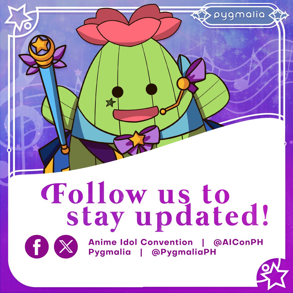 AIConPH's tweet image. Follow AICon&apos;s and Pygmalia&apos;s official pages for more updates!  🌟 

@AIConPH 
FB: facebook.com/AiConPH
X: x.com/AIConPH

@PygmaliaPH 
FB: facebook.com/pygmaliaph
X: x.com/PygmaliaPH

#AnimeIdolConvention2026 #AIConPH #AICon2026 #AIConPH2026
