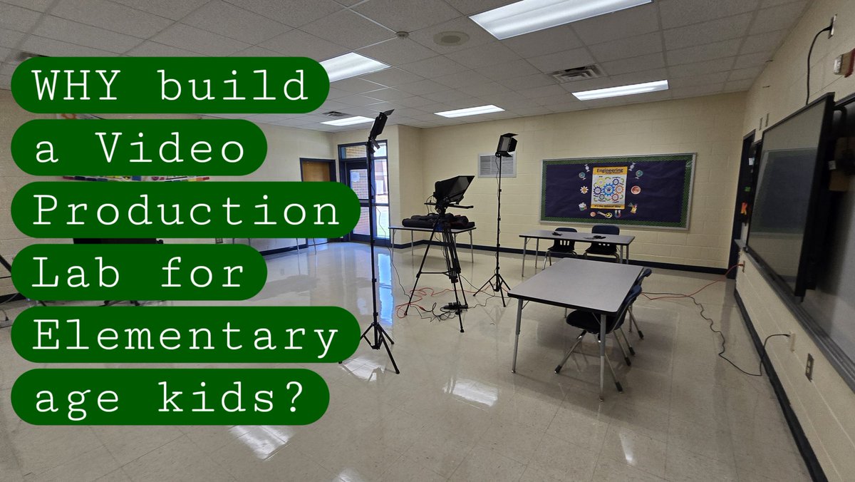 🎥 Why a Video Production Lab in elementary school? Because engagement sparks learning.
📚 Read through scripts
✍️ Write &amp; storyboard
➗ Use real-world math
🎨 Create &amp; collaborate
💬 Communicate with confidence
It’s not extra—it’s essential.
#STEAMinAction