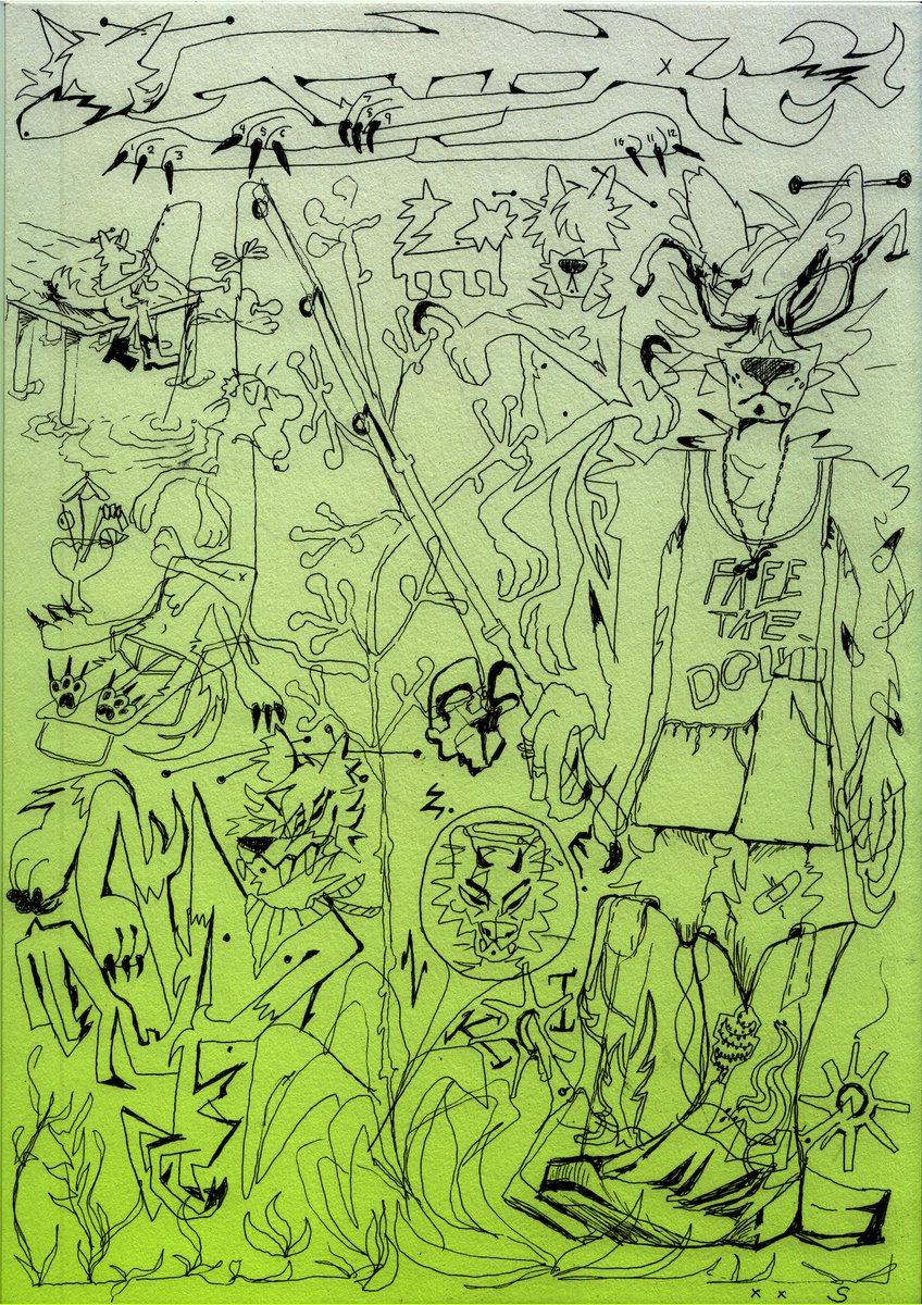 traditional sketchpage for Zenki