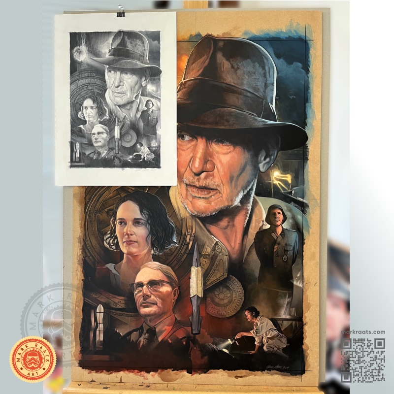 Indiana Jones and the Dial of Destiny - released 2 years ago today

#indianajones #harrisonford #phoebewallerbridge #madsmikkelson #indianajonesandthedialofdestiny  #markraats #notdigitalart #artbyhumans #SupportUkraine <a href="/LeDoctor/">Frank Marshall</a>  <a href="/mang0ld/">Mangold</a>  <a href="/Disney/">Disney</a>  <a href="/Lucasfilm/">Lucasfilm</a>