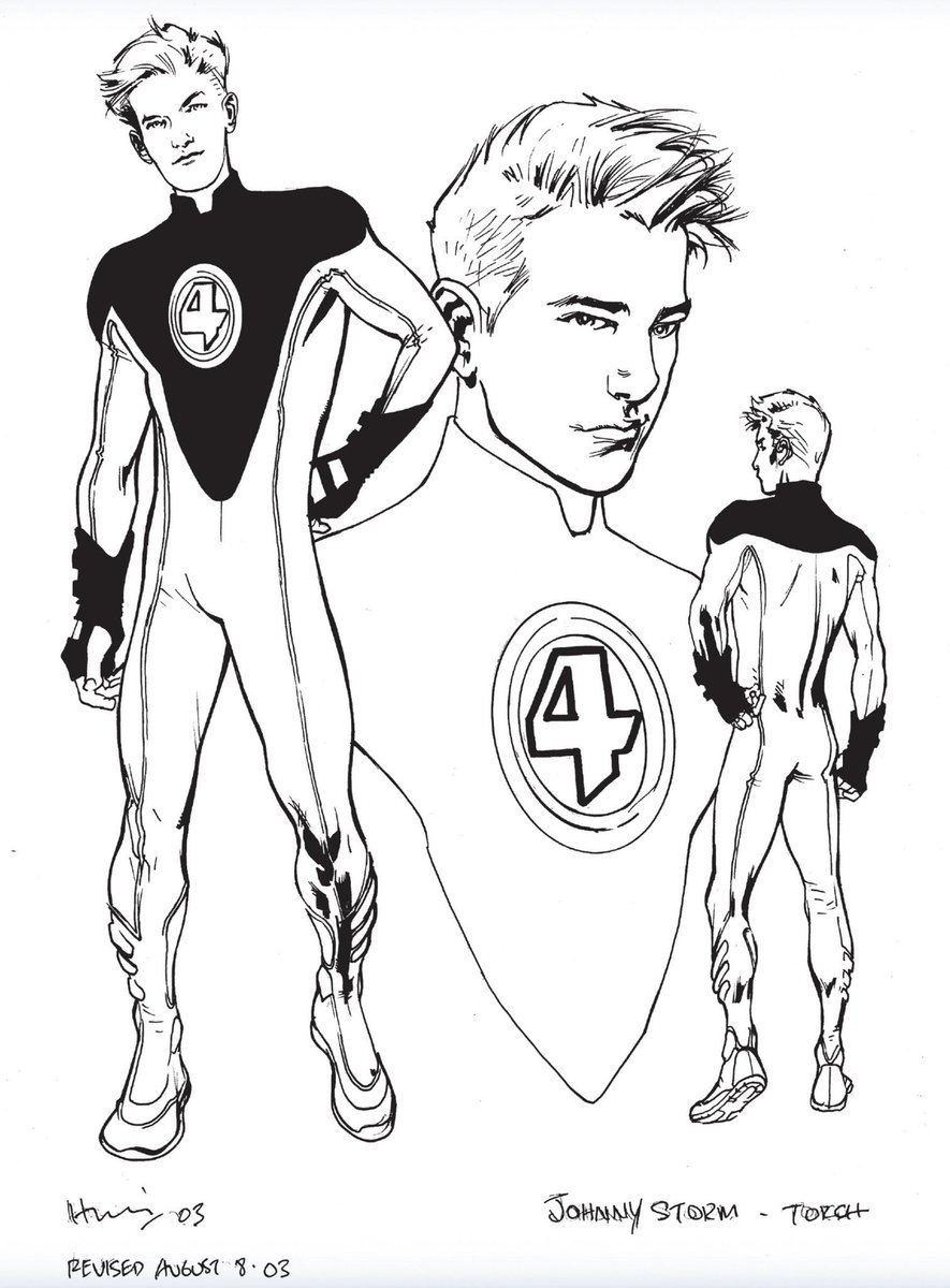 CoolComicArt's tweet photo. Ultimate Fantastic Four (2003) character designs by Bryan Hitch https://t.co/wEXJYQYkIn
