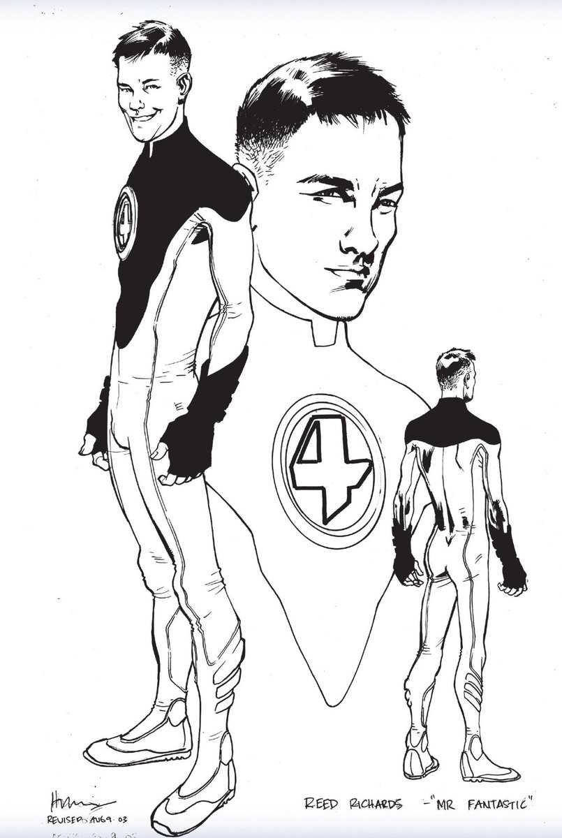 CoolComicArt's tweet photo. Ultimate Fantastic Four (2003) character designs by Bryan Hitch https://t.co/wEXJYQYkIn