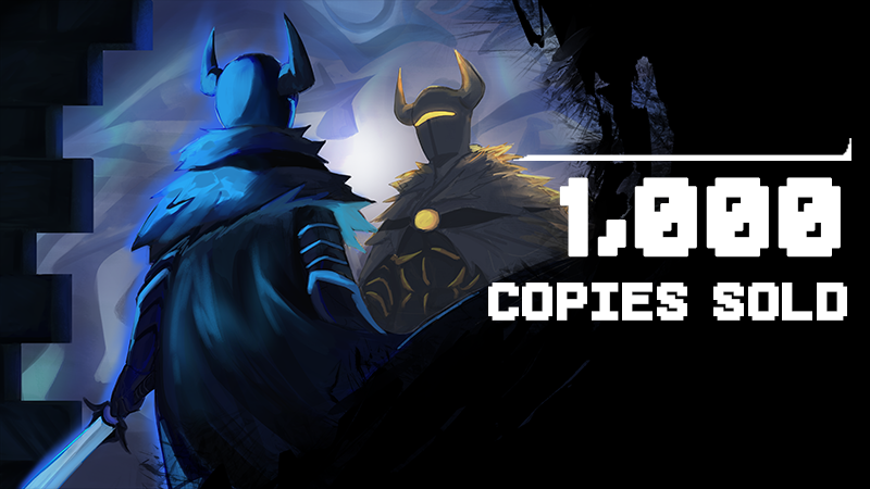 Vifer_'s tweet photo. WE ACHIEVED OUR PERSONAL MILESTONE!!

ABYSSAL BLADE JUST PASSED 1,000 COPIES SOLD! THANK YOU SO MUCH!!!!!!!!! https://t.co/CW2StUkzCB