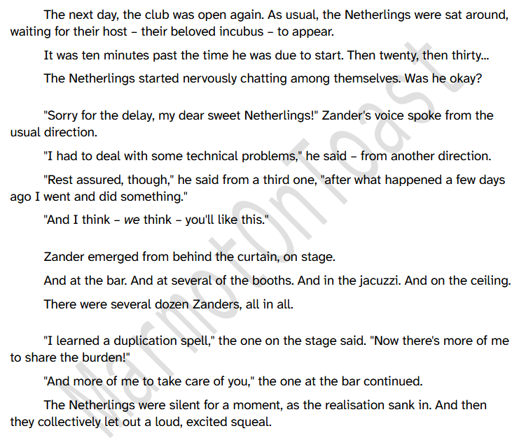 MarmotOnToast's tweet photo. Figured I'd bring out an old idea for my contribution to #IncuShipWeek2025.

Theme: Free (Sunday)
Pairing: Netherlings/Zanders. No, that is not a typo.
#Netherfiction https://t.co/mJrG7Tfqak
