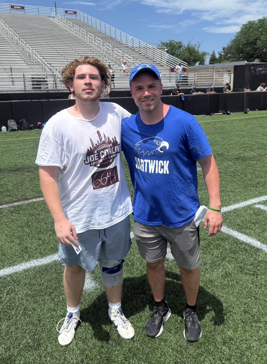Luca DiCicco (@lucadicicco21) on Twitter photo <a href="/HartwickFball/">Hartwick Football</a> <a href="/CoachRogers13/">Matt Rogers</a> Great to meet <a href="/CoachRogers13/">Matt Rogers</a> today at Fordham. <a href="/CoachElmore70/">Tyler Elmore</a> #SOAR
<a href="/CoachMeisse/">Coach_Meisse</a> <a href="/CoachChimo51/">chimo51</a> <a href="/KMHSFootball/">Kellenberg Firebird Football</a> 🔥 <a href="/HartwickFball/">Hartwick Football</a> <a href="/CoachRogers13/">Matt Rogers</a> Great to meet <a href="/CoachRogers13/">Matt Rogers</a> today at Fordham. <a href="/CoachElmore70/">Tyler Elmore</a> #SOAR
<a href="/CoachMeisse/">Coach_Meisse</a> <a href="/CoachChimo51/">chimo51</a> <a href="/KMHSFootball/">Kellenberg Firebird Football</a> 🔥