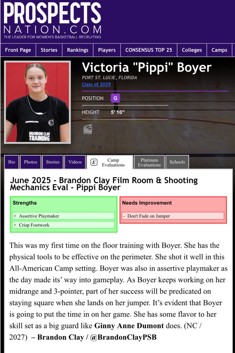 B r a n d o n C l a y (@brandonclaypsb) on Twitter photo Brandon Clay Fall All American ๐บ๐ธ Camp
Powered x @brandonclaypsb
โThe Best Evals & Brand Marketing in ๐.โ
New <a href="/bclayfilmroom/">Brandon Clay Film Room</a> Eval ๐จ
โ29 Pippi Boyer (FL) made waves at All American ๐บ๐ธ Camp in Indianapolis.
๐๏ธ Aug 16-17
๐ ATL: Same weekend as Overtime Select ๐
๐๏ธ Aug Brandon Clay Fall All American ๐บ๐ธ Camp
Powered x @brandonclaypsb
โThe Best Evals & Brand Marketing in ๐.โ
New <a href="/bclayfilmroom/">Brandon Clay Film Room</a> Eval ๐จ
โ29 Pippi Boyer (FL) made waves at All American ๐บ๐ธ Camp in Indianapolis.
๐๏ธ Aug 16-17
๐ ATL: Same weekend as Overtime Select ๐
๐๏ธ Aug