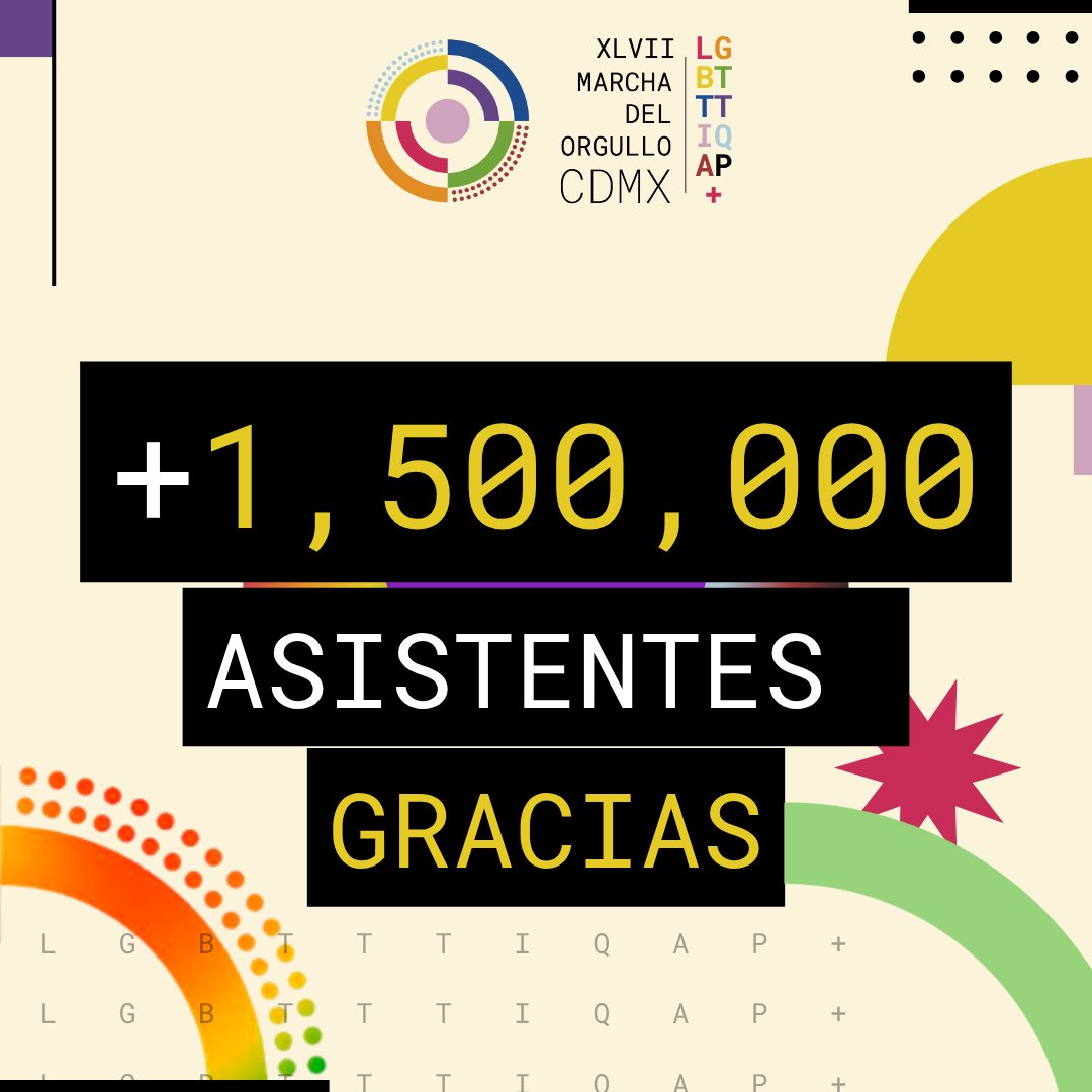 MarchaLGBTCDMX's tweet image. 🏳️🌈 ¡Más de 1.5 millones marchamos este sábado en CDMX! 🏳️⚧️
Seguimos haciendo historia, seguimos exigiendo justicia.
Nos vemos el próximo año con más fuerza, más orgullo y más esperanza.
#Orgullo2025 #DiversidadSinFronteras #MarchaLGBTIcdmx #JusticiaResistenciaYUnidad