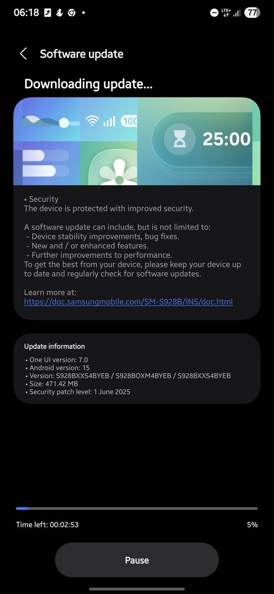 ash_4x07s's tweet photo. June 2025 Software Update is live for S24 Ultra in India 🇮🇳 ❤️
@tarunvats33 
@smasithick 
@SamAndroidX 
@sondesix https://t.co/X1eV4oYftM