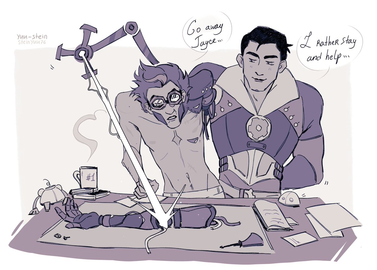 SteinYuu76's tweet image. i got a lot of work to do, gonna be late for everything :^( sorry!
day 1 of bottom machine herald week - body modification
#BottomMachineHeraldWeek #jayvik #vikjayce