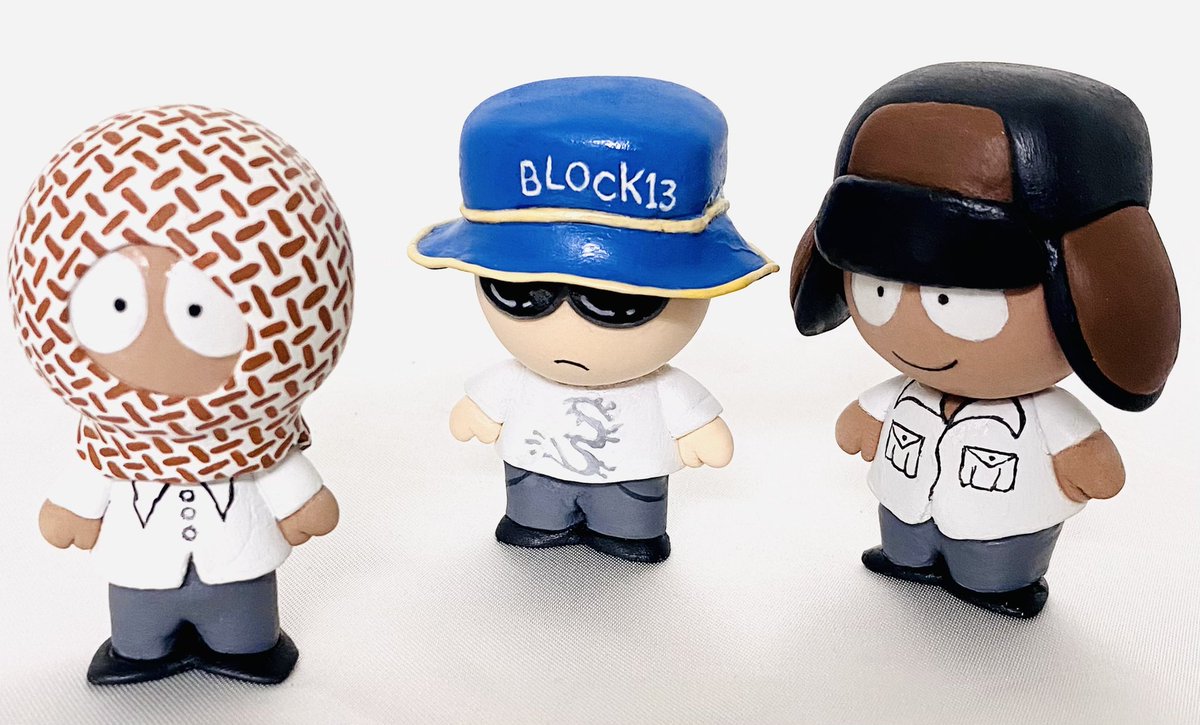 NinhAwesome's tweet image. Some clay block 13 (yes seriously). 
•
#block13 #block13fanart #block13azzouz #block13saloom #block13honey