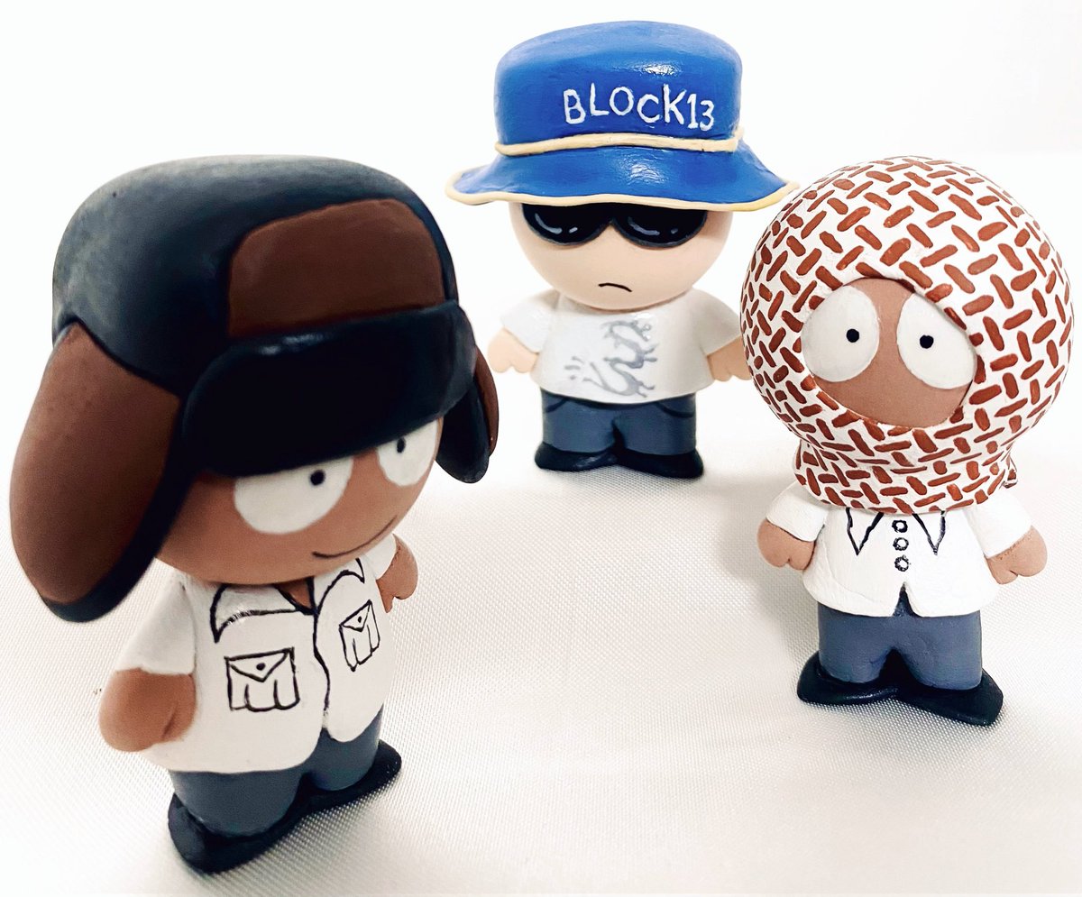 NinhAwesome's tweet image. Some clay block 13 (yes seriously). 
•
#block13 #block13fanart #block13azzouz #block13saloom #block13honey