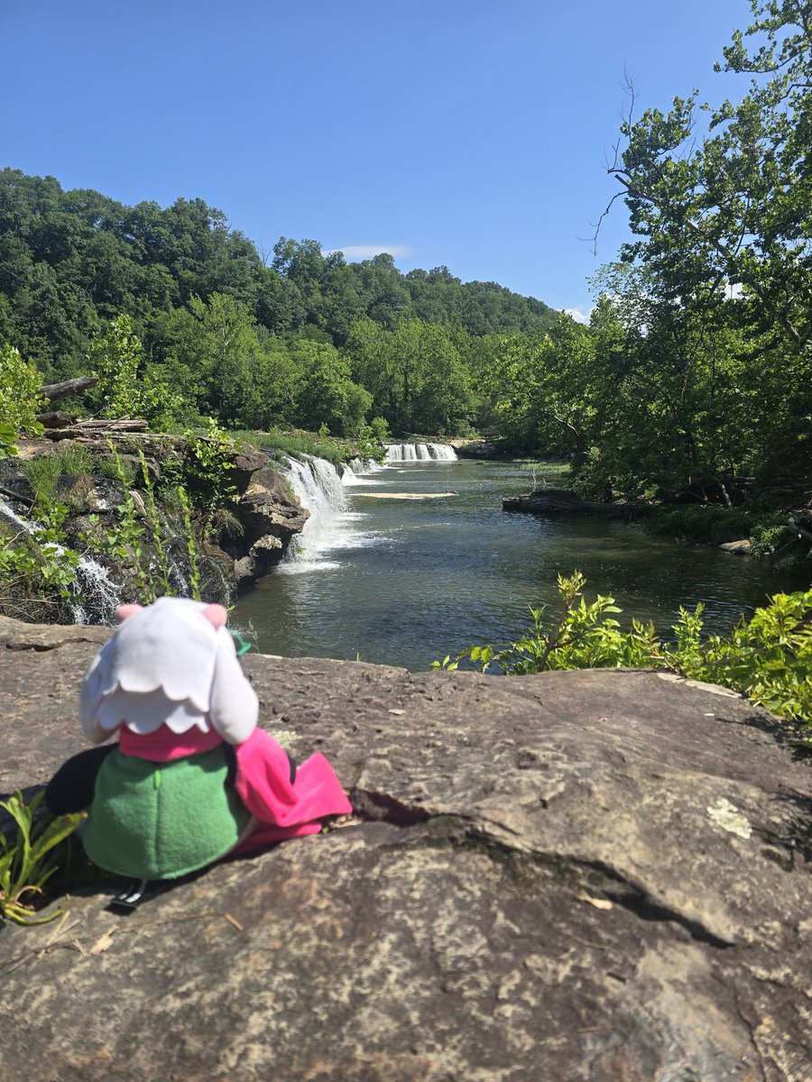 He saw some waterfalls today
