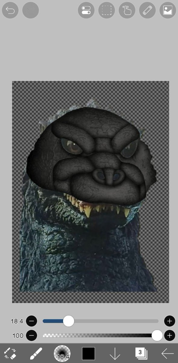 SpringAftonO's tweet image. Wip 
Godzilla (heisei) versão animatronic