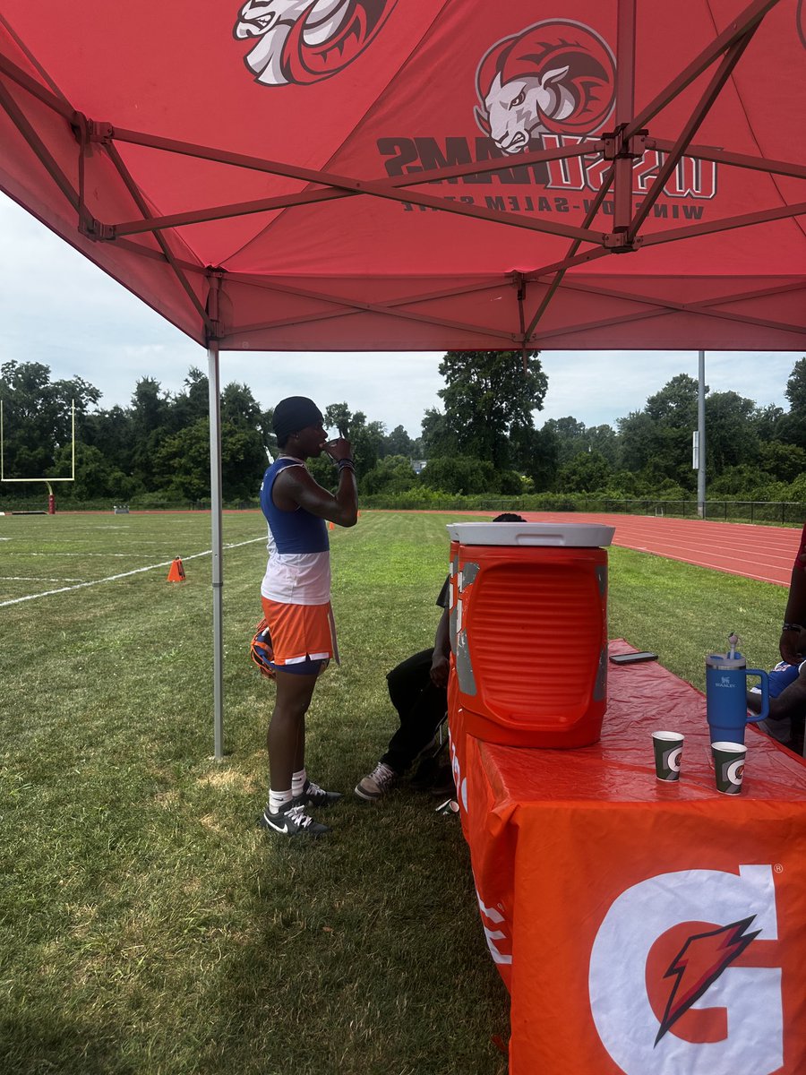 Thank u ⁦<a href="/Gatorade/">Gatorade</a>⁩ for providing hydration stations for our football camp. Staying cool &amp; refueling lost electrolytes from this summer heat is always better when drinking Gatorade. ⁦<a href="/GPPartner/">Gatorade Performance Partner</a>⁩