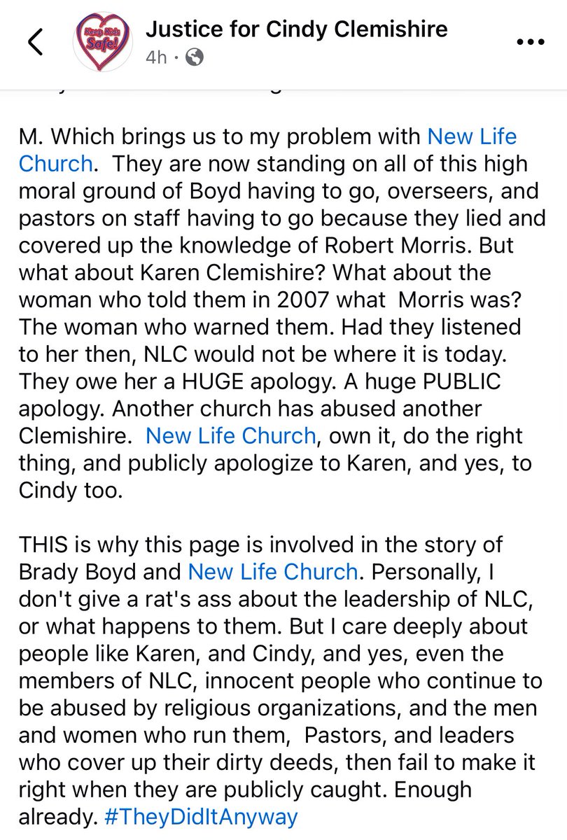 DarrellLucus's tweet photo. A primer by @4CndyClemishire that explains why Ted Haggard’s former church has forfeited its right to exist. They knew enough to know they shouldn’t hire anyone with any ties to Gateway and #TheyDidItAnyway. https://t.co/qu95k6KM1P