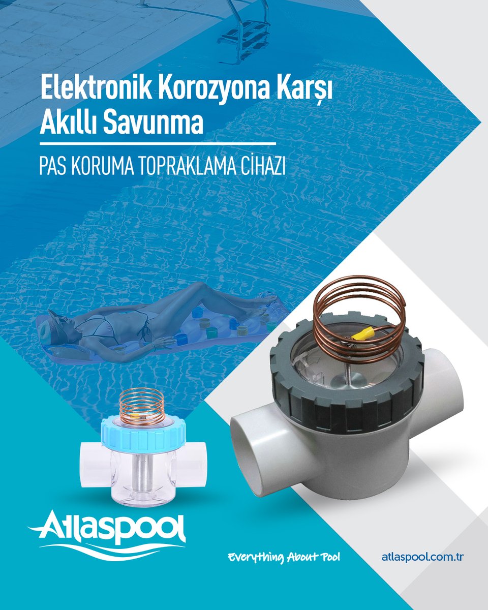 atlaspool_tr's tweet photo. Tuz-klor jeneratörüyle çalışan havuz sistemlerinde, paslanmaz çelik malzemelerin elektronik korozyondan etkilenmesini önlemek için özel olarak tasarlanan bu çözüm, tesisatınızı uzun ömürlü hale getirir. 📷📷
#Atlaspool #atlaspool #pool #PoolEquipment #klor #havuzjenaratörleri https://t.co/M9Fv46Yl2o
