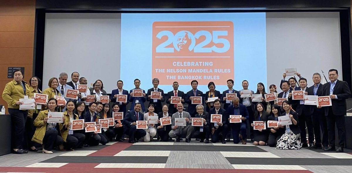 The global celebrations 🌍 of the #MandelaRules &amp; #BangkokRules continued during the 4th Criminal Justice Forum for Asia &amp; Pacific in #Tokyo last week! 🇯🇵

More needs to be done to make these core standards for the treatment of #prisoners a reality everywhere! 

#PrisonersMatter