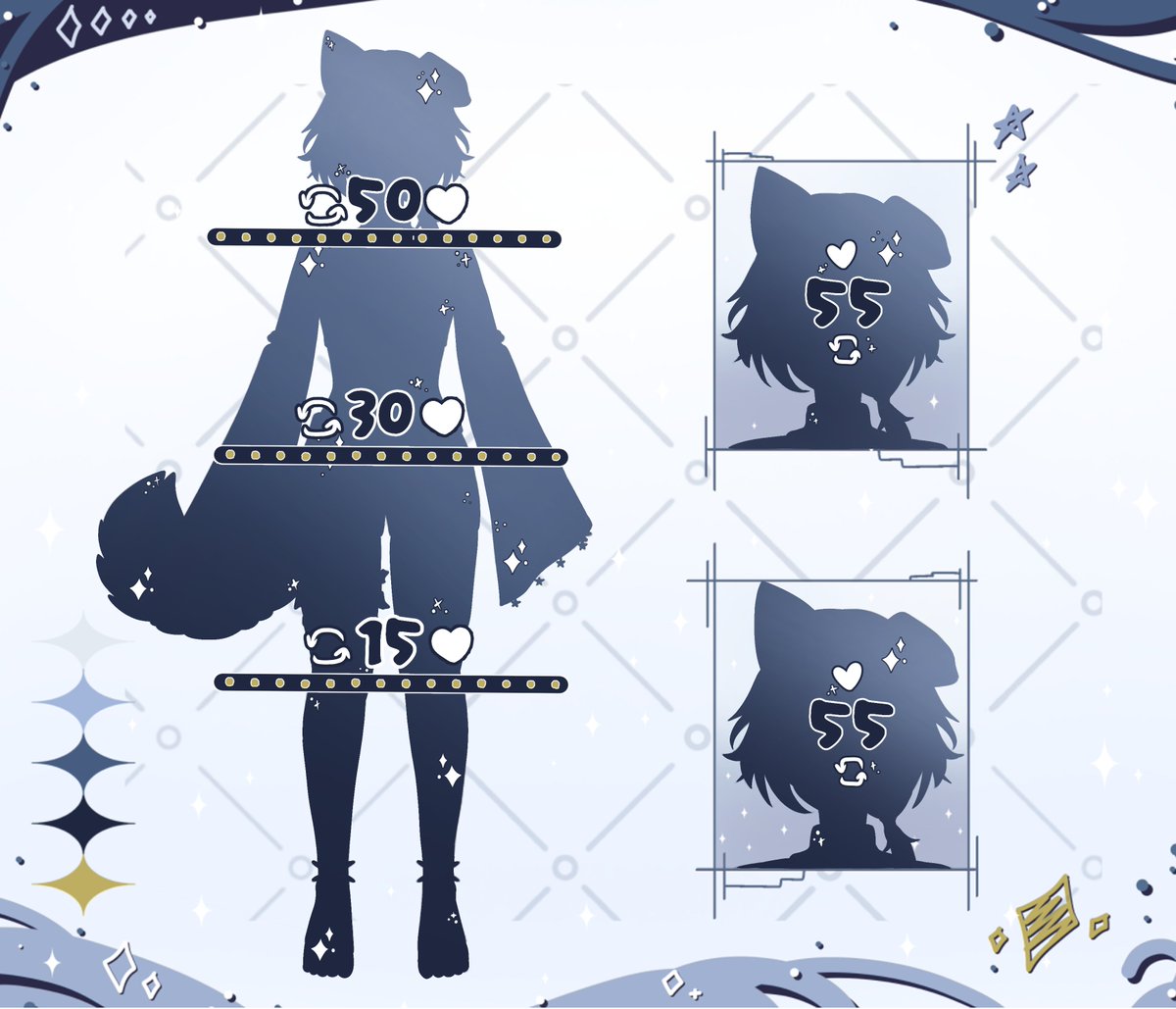 【୨♡⎯🌙 MODEL REVEAL 🌙⎯♡୧】

˗ˏˋ ★ ˎˊ˗
Your favorite Celestial has gained his form ! ₊˚ෆ
╰┈➤Will you join me on my journey ?

♡ + ↻ to unlock me!!

▿ credit below ᯓ★
#Vtuber ⋆ #VtuberEN  ⋆ #ModelReveal ⋆ #VtuberUprising