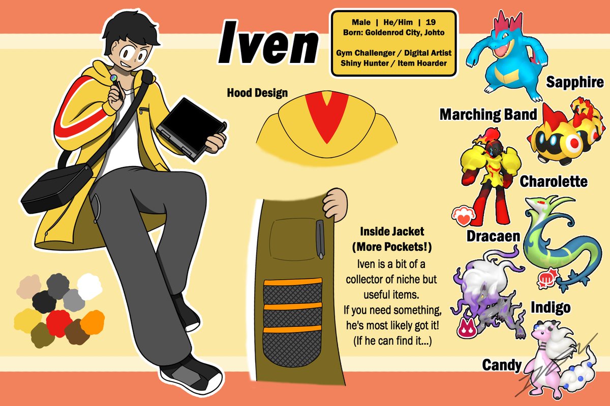 justivenhere's tweet image. Since I&apos;ve becoming friends with more people in the Pokémon OC/Sona community, I&apos;m deciding to try and rebrand to more of that focus. With that here is everything you need to know about Trainer Iven!
#Pokemon #pokemonoc