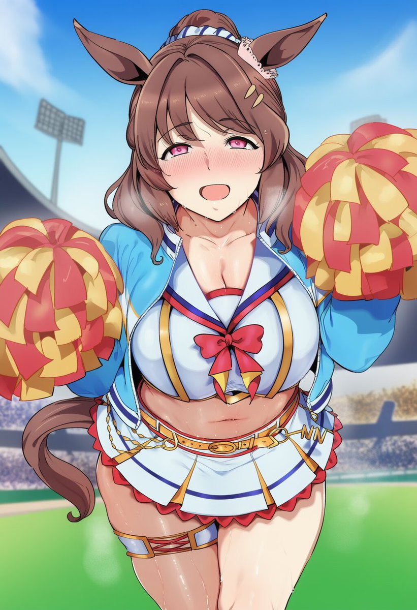 levan_aiart's tweet photo. 会場が大盛り上がりだったので海老反りジャンプを披露したところ、強烈な痛みがハローさんの腰を襲った瞬間

ウマ娘AI ライトハロー

#AIart 
#ウマ娘 
#ウマ娘プリティダービー 
#ライトハロー https://t.co/0OStJynmGa