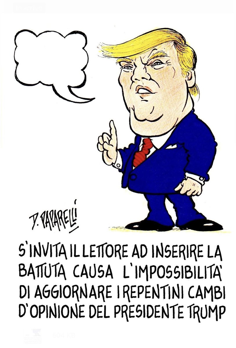 danilopaparelli's tweet photo. Sui #dazi, le #sanzioni, le #alleanze, le #amicizie, la #politica #interna, quella #estera, #Trump è riuscito a #dire e #fare tutto e il #contrario di tutto. https://t.co/arpSwkNHEe